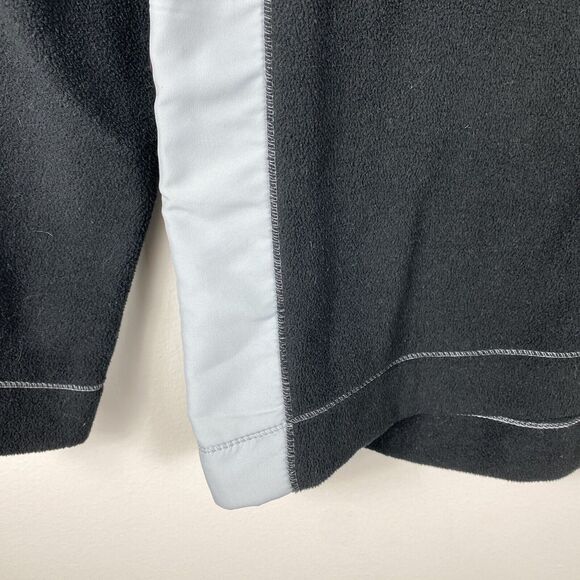 Alo Yoga 1/4 Pullover Sweatshirt Women Large Black Light Fleece Outerwear Gym - Picture 2 of 6